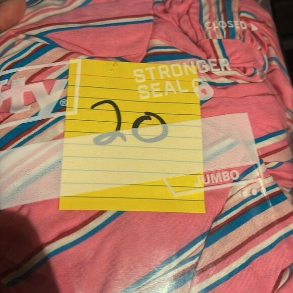 #20 Zunie Youth 2-pack Dress, 1 Pink With Stripes Blue with Flowers Medium 10/12 - Picture 9 of 9